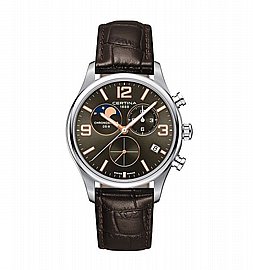 שעון יד אנלוגי DS-8 Moon Phase Chronograph Brown C0334601608700 שעון יד אנלוגי DS-8 Moon Phase Chronograph Brown C0334601608700