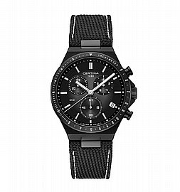 שעון יד DS-7 Chronograph Black Certina C027.417.17.057.01 סרטינה שעון יד DS-7 Chronograph Black Certina C027.417.17.057.01 סרטינה