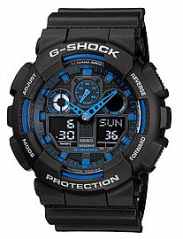 שעון יד משולב G-Shock GA-100-1A2 שעון יד משולב G-Shock GA-100-1A2